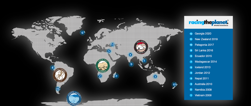 RacingThePlanet / 4 Deserts Race Map RacingThePlanet / 4 Deserts Race Map